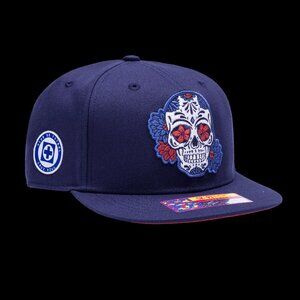 Fan Ink Liga MX Cruz Azul Day of the Dead Dia de Los Muertos Snapback Hat Cap